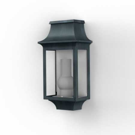 antike Wandlampe außen
